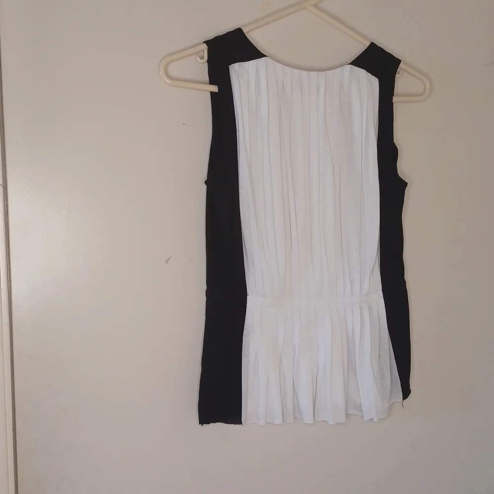 J. Crew Accordian Pleat color block top, sz XXS